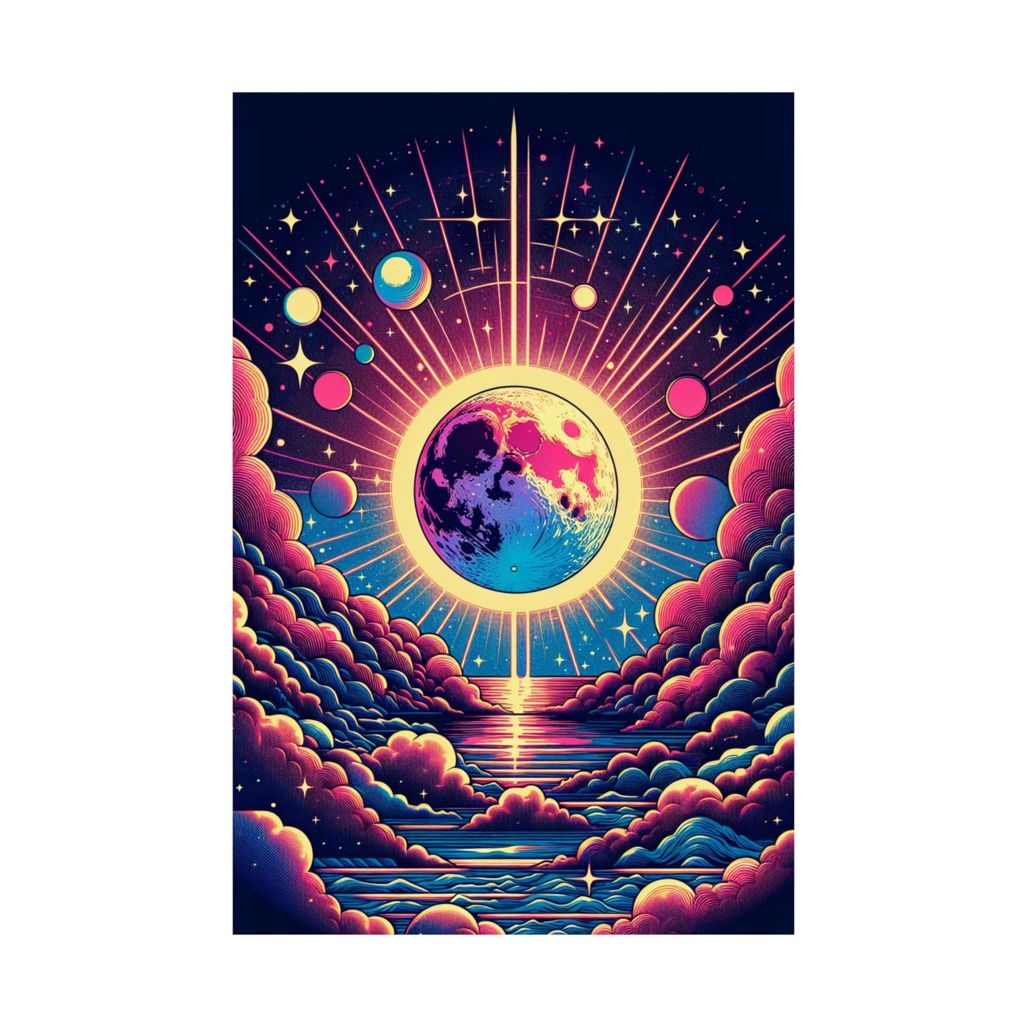 Sun and Moon Poster Matte